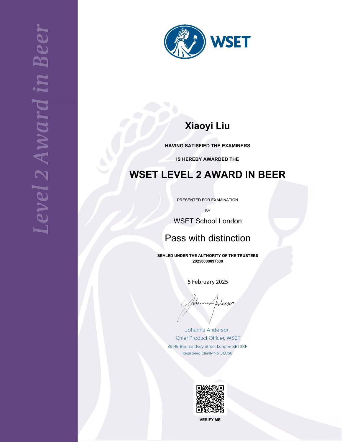 WSET Level 2 Award in Beer